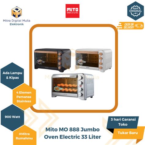 Promo Cod Mito Mo Oven Liter Pemanggang Elektrik Low Watt