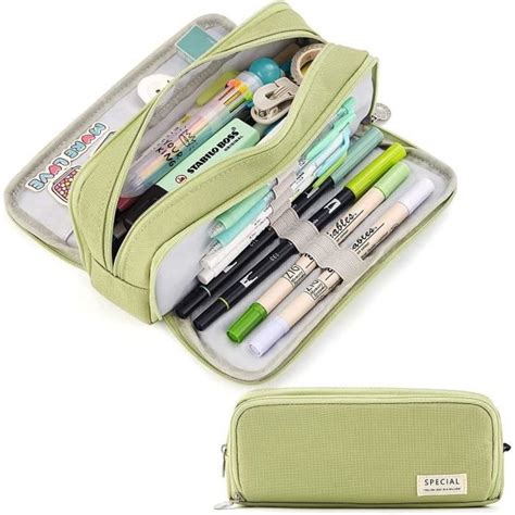 Kawaii Vert Tuis Crayons Grande Capacit Stylo Sac Pochette Cadeau