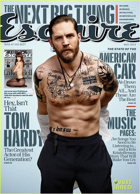 Tom Hardy Strips Shirtless Says He Doesn T Feel Very Manly To