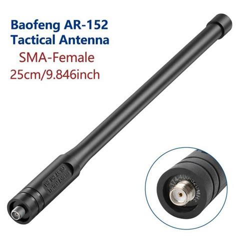 Baofeng NA 701 UHF VHF 144 430Mhz SMA Femelle Antenne Flexible