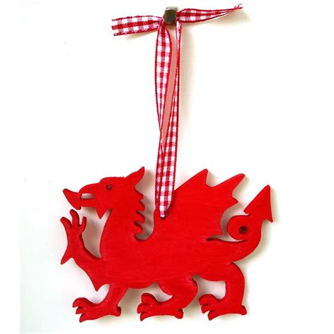 Hanging Decoration Welsh Dragon Handmade The Welsh T Shop