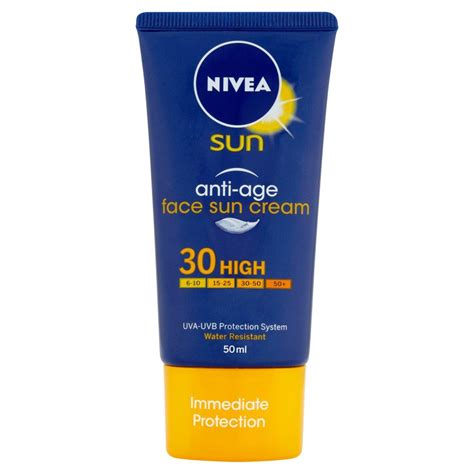 Nivea Sun Anti Age Protection Face Sun Cream High Spf Ml