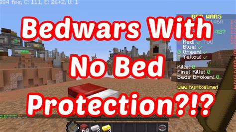 I Won A Bedwars Game With No Bed Protection Hypixel Bedwars