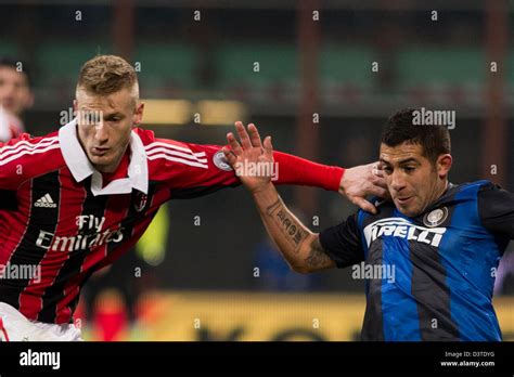 Ignazio Abate Milan Walter Gargano Inter FEBRUARY 24 2013