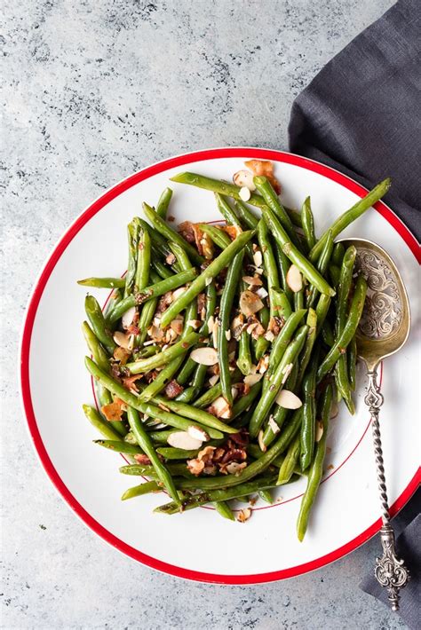 Fresh Green Beans With Bacon And Sliced Almonds Recipe Boulder Locavore