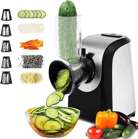 Electric Cheese Grater 150W One Touch Control Professional Salad Maker