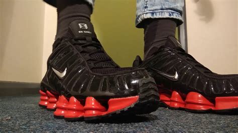 Nike Sneakers Uomo Shox Tl Skepta Black Red Shoes Unboxing Youtube