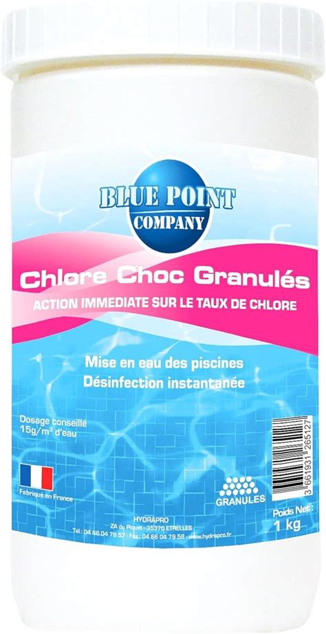 Chlore Choc Granul S Piscine Kg Traitement Eau Verte Trouble Algues