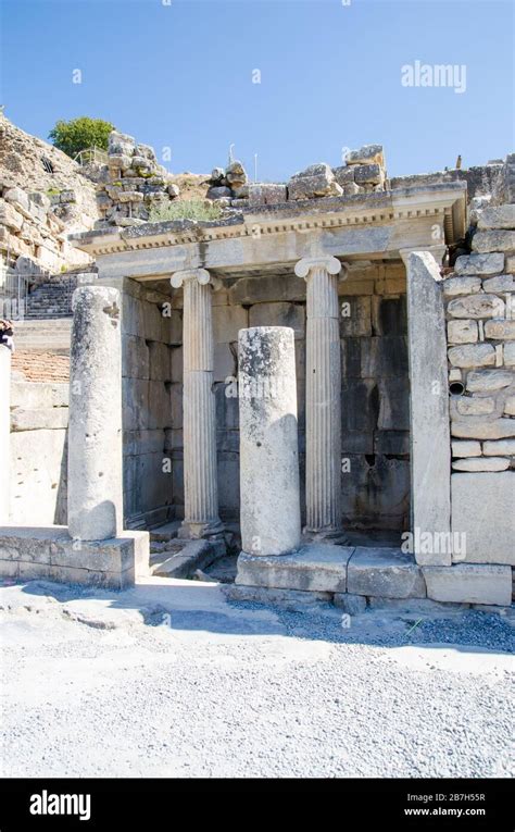 Ancient Efes Efesus city ruins in Turkey Stock Photo - Alamy