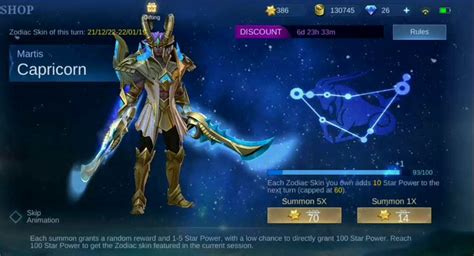 Ordering a set of Zodiac Mobile Legends Skins Here!