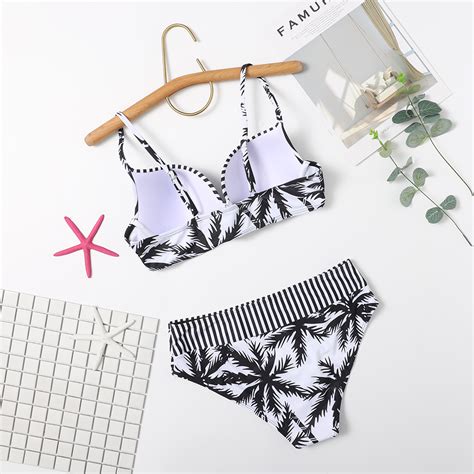 Style Swimsuit Printing Hard Cover Split Bikini Swimwear On Luulla