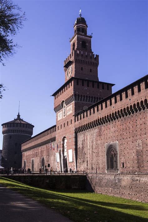 Castillo Castello Sforzesco Un Castillo De Sforza En Mil N Italia