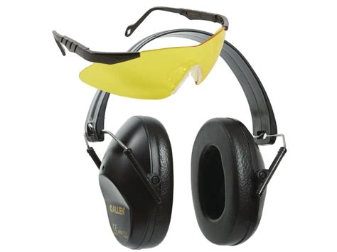 Allen Reaction Shooting Earmuffs And Safety Glasses Combo Black Pyramyd Air