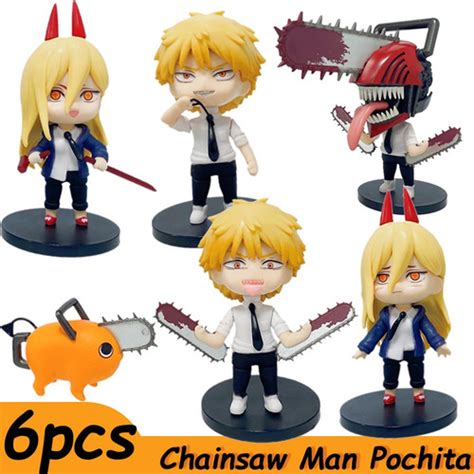 Figura De Acción De Anime Chainsaw Man Muñeca Pochita Denji Cuotas