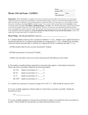 Fillable Online Physics Unc Phy Physics Thomas Edison State