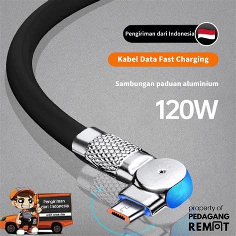 Kabel Gamers Hc Kabel Data Fast Charging Model Putar Rotasi