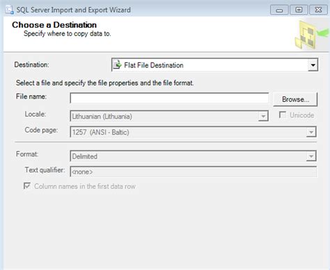 Exporting Results From Sql Server 2014 Into Pipe Delimited Text Format Stack Overflow