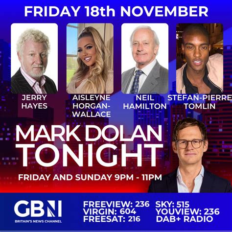 GB News On Twitter JOIN Us For Mark Dolan Tonight At 9pm Big