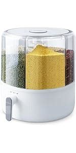 Amazon Slow Slog Grain Dispenser 360 Rotating Storage Container