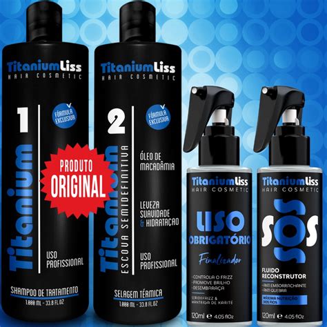 Progressiva Semi Definitiva Titanium Liss Liso Obrigat Rio Protetor