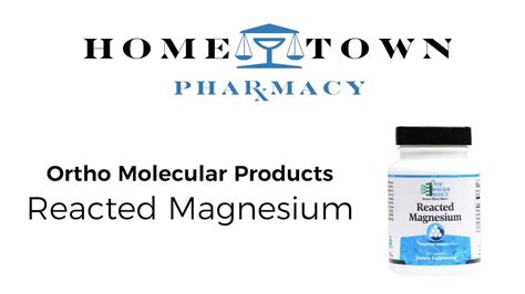 Ortho Molecular Reacted Magnesium Youtube