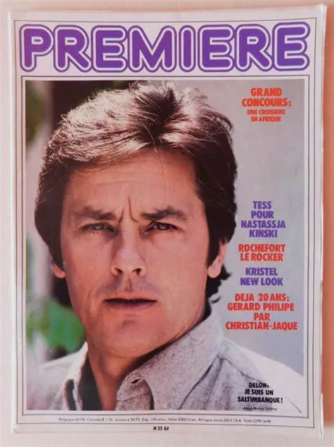 Premiere Magazine N Alain Delon Eur Picclick Fr