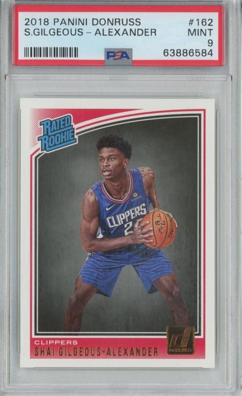 Mint Panini Donruss Basketball Shai Gilgeous