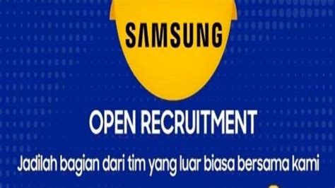 Lowongan Kerja Kendari Samsung Buka Rekrutmen Product Consultant