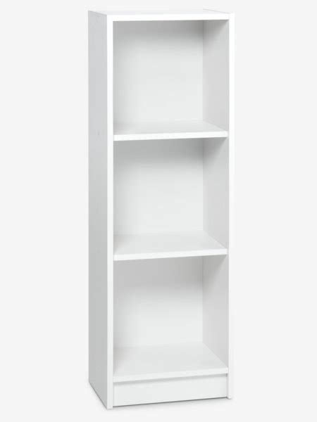 Bookcase Horsens 3 Shelves Slim White Jysk