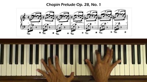 Chopin Prelude Op 28 No 1 In C Major Piano Tutorial Youtube