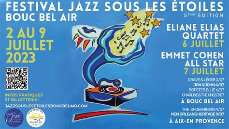 Festival Jazz Sous Les Etoiles Bouc Bel Air Du 2 Au 9 Juillet 2023