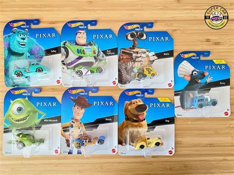 All Hot Wheels Character Disney Pixar Complete Set Etsy