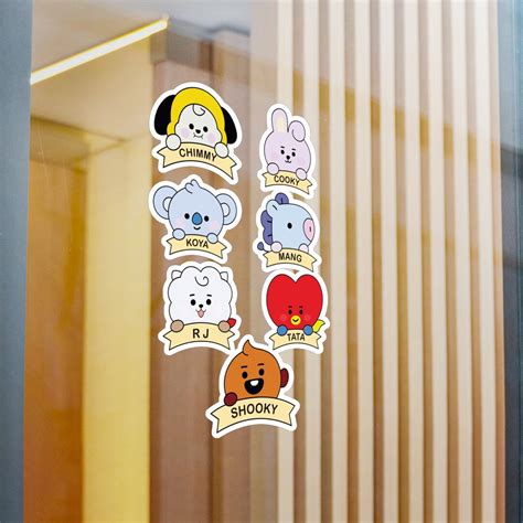 Bts Bt Vinyl Sticker Decal Deco Set Individual Stickers Great For