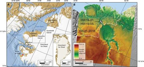 Location And Geomorphological Setting Of Hiawatha Glacier Northwest