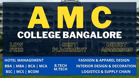 AMC EDUCATION AMC ENGINEERING COLLEGE BANGALORE DIRECT ADMISSION