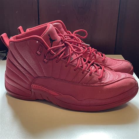 Gym red Jordan 12’s. Size 11.5 - Depop