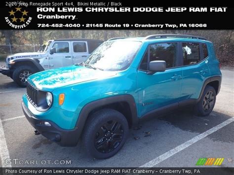 Bikini Metallic 2020 Jeep Renegade Sport 4x4 Black Interior GTCarLot Vehicle Archive