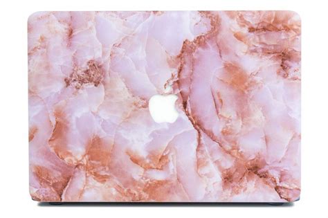 Lunso Case Macbook Air 13 2012 2017 Marmer Roze