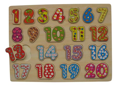 Educational Toys Numbers 1 20 Wooden Puzzle 34301 Wooden Puzzle And