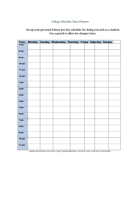 43 Effective Hourly Schedule Templates Excel And Ms Word Templatelab