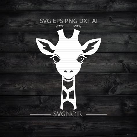 Giraffe Baby Vector Clipart In Svg Ai Dxf Eps Png Cricut