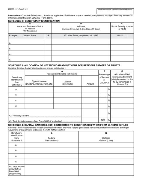 Form Mi 1041 2021 Fill Out Sign Online And Download Fillable Pdf Michigan Templateroller