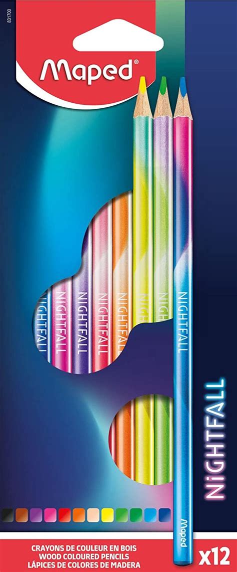 Цветни моливи Maped Nightfall - store.bg
