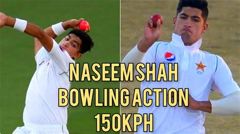 Kph Clicks Naseem Shah Fast Bowling Sensation Action Smooth