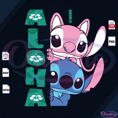 Aloha Stitch Svg Stitch Vector Stitch Lover Stitch And Lilo Svg The