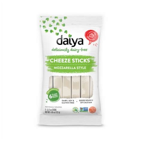 Daiya Dairy Free Mozzarella Cheese Sticks 6 Ct 0 77 Oz Each Fred