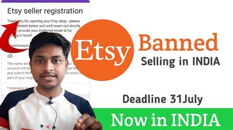 Etsy Bannedindian Selling Etsy Payment Launched In India Youtube