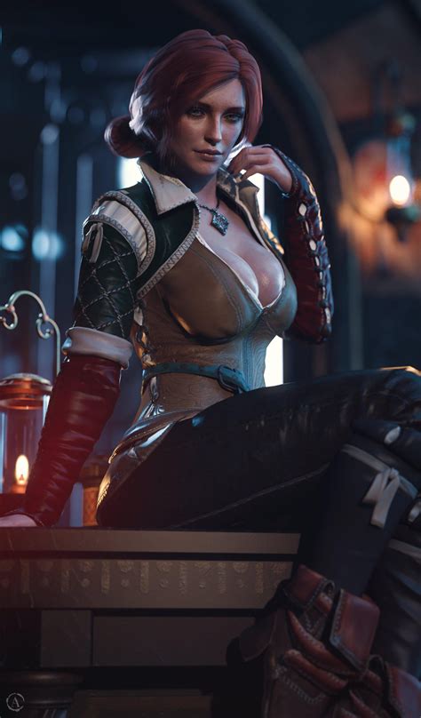 Triss Alf3D The Witcher 3D Porn