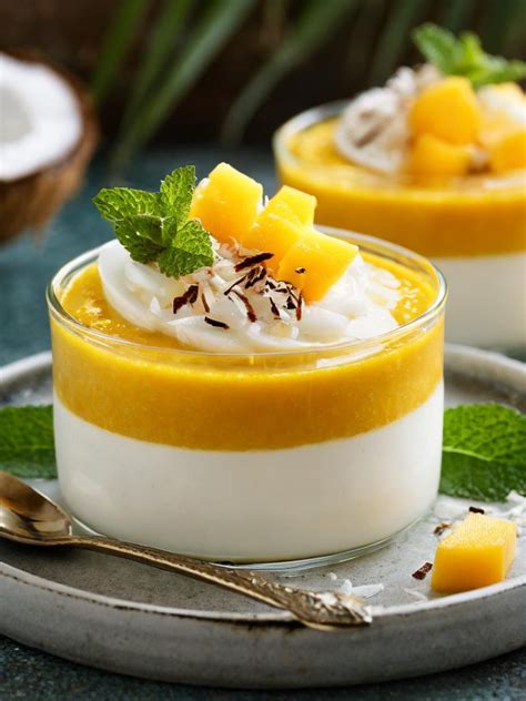 Exotic Mango Coconut Panna Cotta Recipe Prepvil