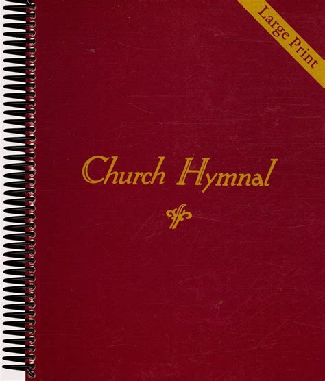 Church Hymnal Large Print Paperback Hymnal Church Hymnals Church